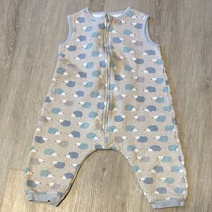 Sleeveless Baby Sleep Sack with Hedgehog Pattern